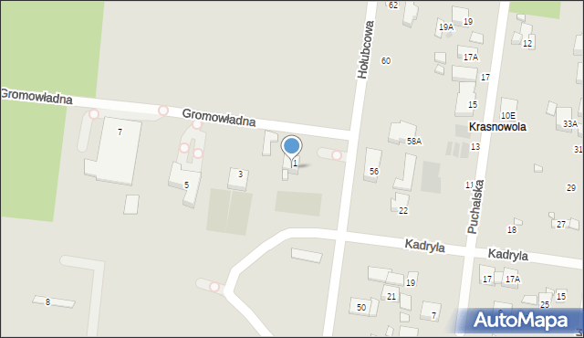 Warszawa, Hołubcowa, 54, mapa Warszawy