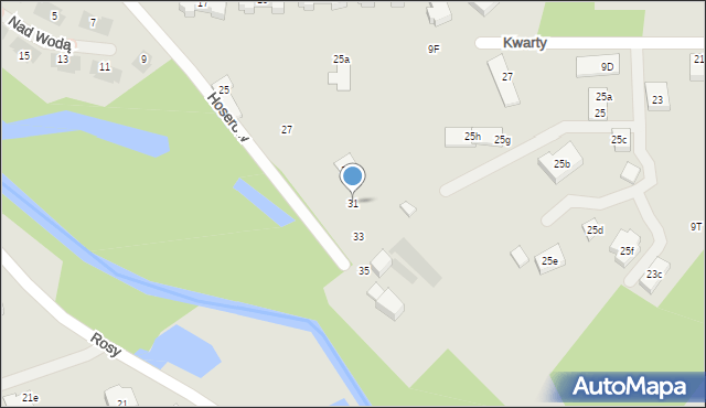 Warszawa, Hoserów, 31, mapa Warszawy