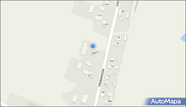 Wisła Wielka, Hodowców, 109, mapa Wisła Wielka