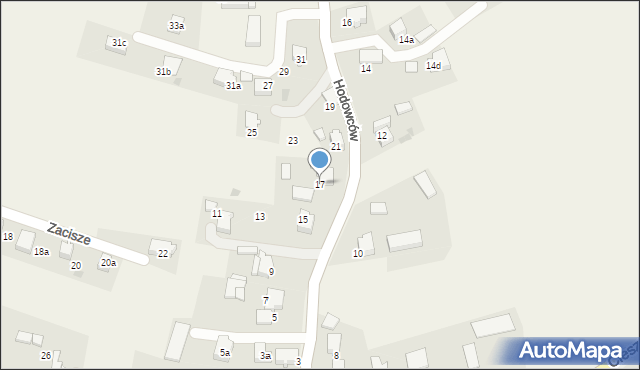 Wisła Wielka, Hodowców, 17, mapa Wisła Wielka