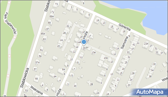 Wrocław, Hoża, 13, mapa Wrocławia