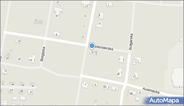 Wschowa, Holenderska, 7, mapa Wschowa