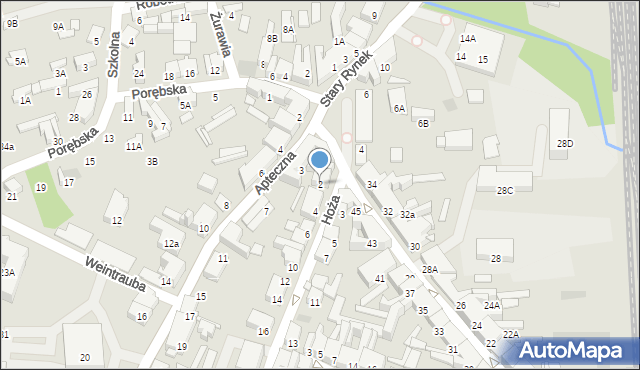 Zawiercie, Hoża, 2, mapa Zawiercie