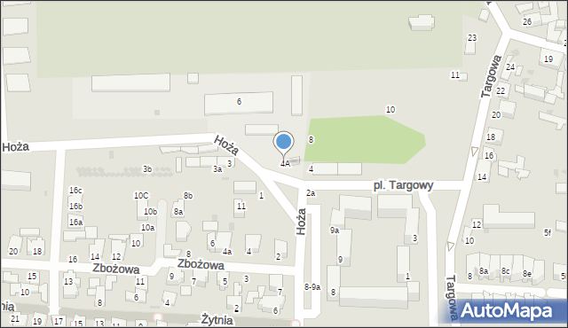 Zgierz, Hoża, 4A, mapa Zgierz