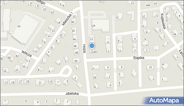 Złotoryja, Hoża, 25, mapa Złotoryja