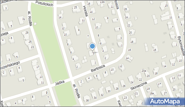 Złotów, Horsta Józefa, 3, mapa Złotów