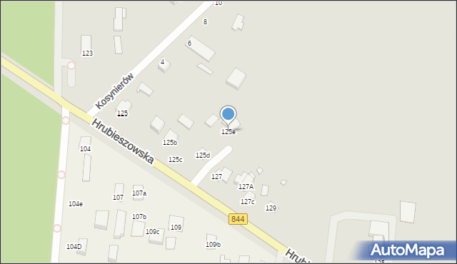 Chełm, Hrubieszowska, 125e, mapa Chełma