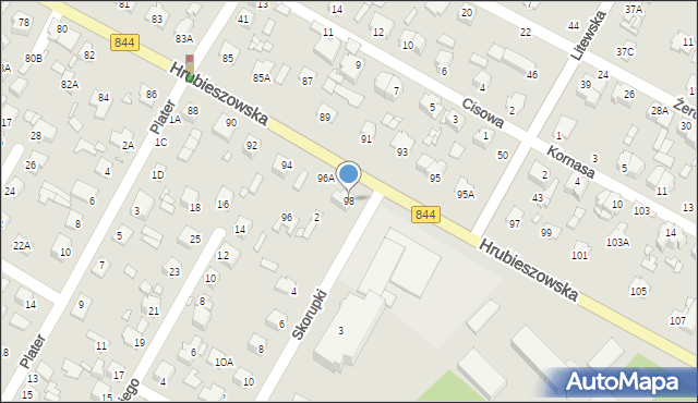 Chełm, Hrubieszowska, 98, mapa Chełma