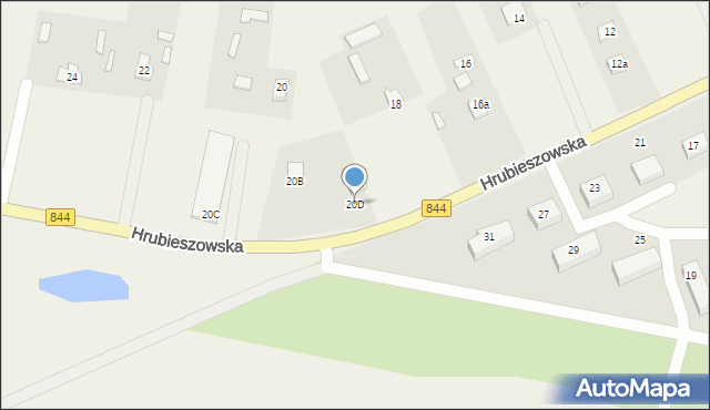 Dołhobyczów, Hrubieszowska, 20D, mapa Dołhobyczów