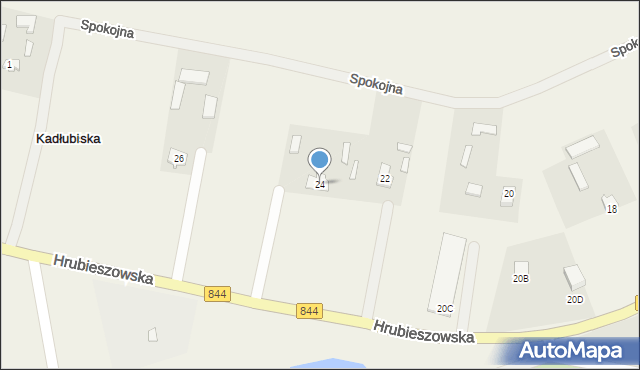 Dołhobyczów, Hrubieszowska, 24, mapa Dołhobyczów