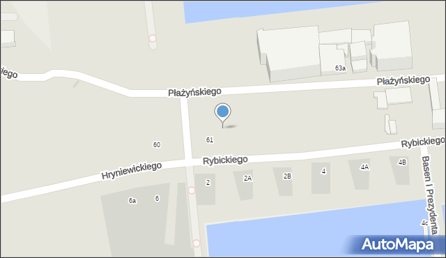 Gdynia, Hryniewickiego A., 10, mapa Gdyni