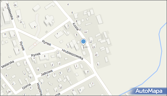 Grabowiec, Hrubieszowska, 3, mapa Grabowiec