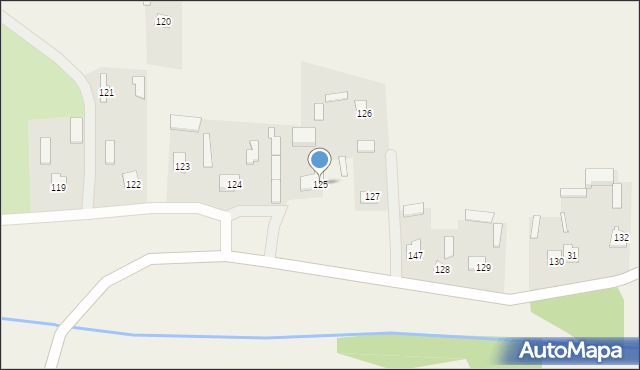 Hrebenne, Hrebenne, 125, mapa Hrebenne