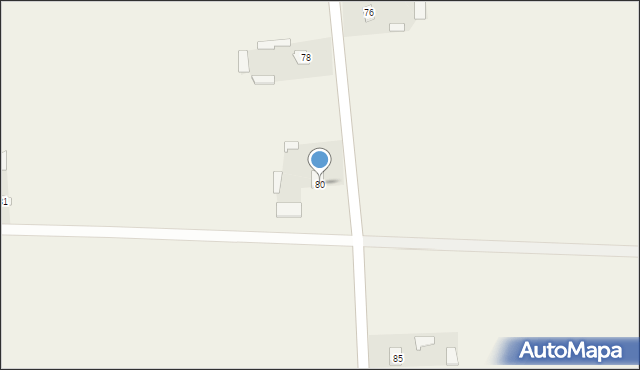 Hrebenne, Hrebenne, 80, mapa Hrebenne