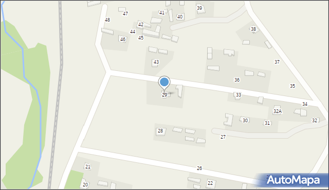 Hrebenne, Hrebenne, 29, mapa Hrebenne