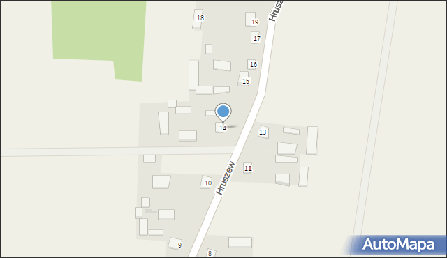 Hruszew, Hruszew, 14, mapa Hruszew