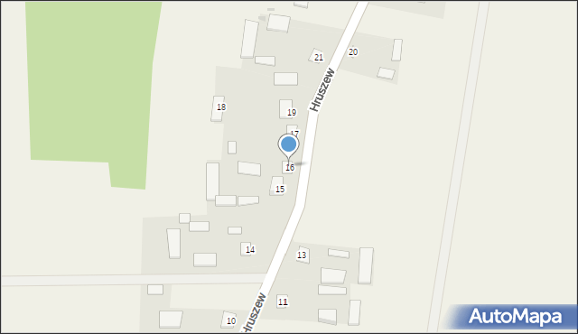 Hruszew, Hruszew, 16, mapa Hruszew
