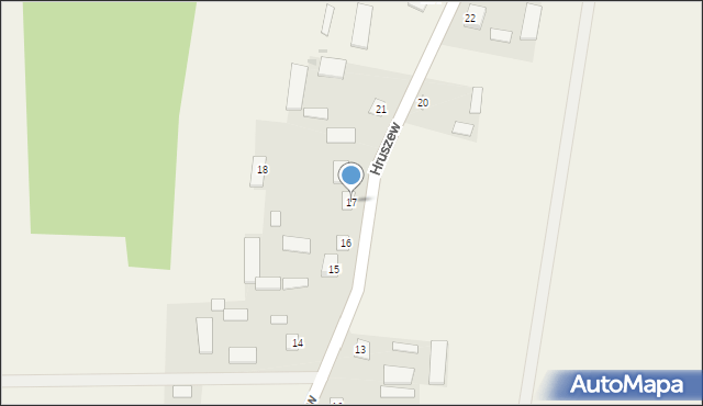 Hruszew, Hruszew, 17, mapa Hruszew