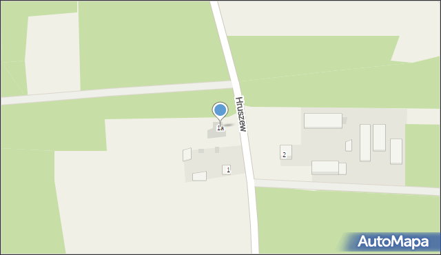Hruszew, Hruszew, 1a, mapa Hruszew