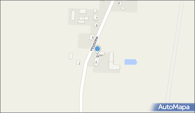 Hruszew, Hruszew, 4A, mapa Hruszew