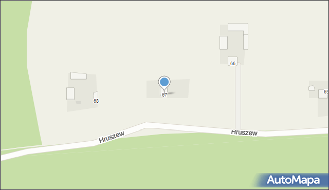 Hruszew, Hruszew, 67, mapa Hruszew