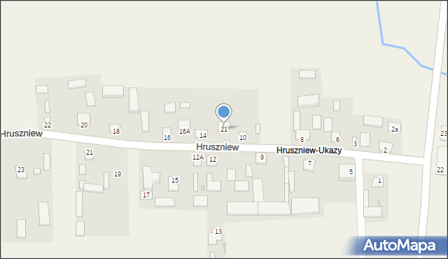 Hruszniew, Hruszniew, 11, mapa Hruszniew