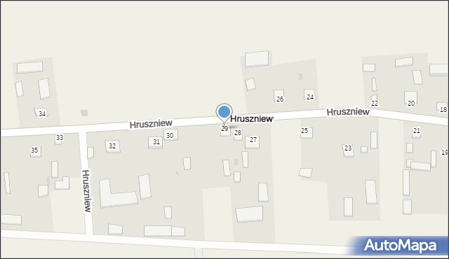 Hruszniew, Hruszniew, 29, mapa Hruszniew