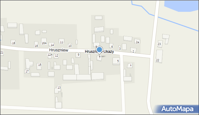 Hruszniew, Hruszniew, 7, mapa Hruszniew