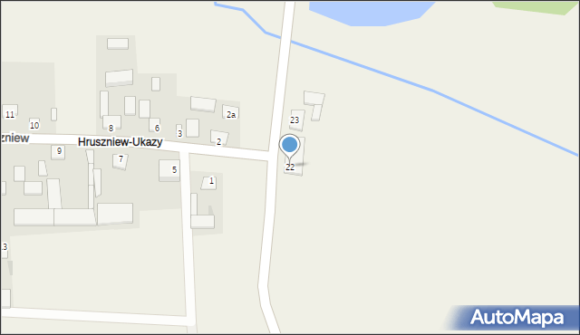 Hruszniew-Kolonia, Hruszniew-Kolonia, 22, mapa Hruszniew-Kolonia