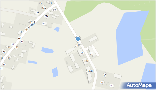 Hruszów, Hruszów, 101, mapa Hruszów