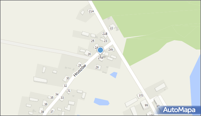 Hruszów, Hruszów, 27A, mapa Hruszów