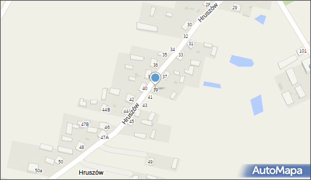 Hruszów, Hruszów, 39, mapa Hruszów