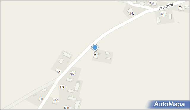 Hruszów, Hruszów, 65, mapa Hruszów
