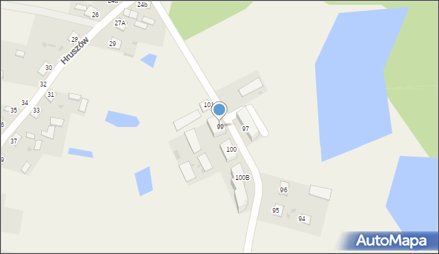 Hruszów, Hruszów, 99, mapa Hruszów