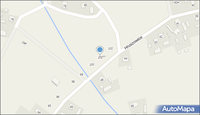 Hruszowice, Hruszowice, 101, mapa Hruszowice