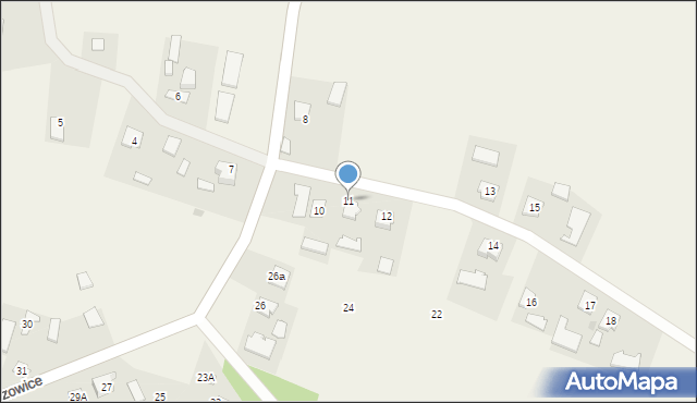 Hruszowice, Hruszowice, 11, mapa Hruszowice