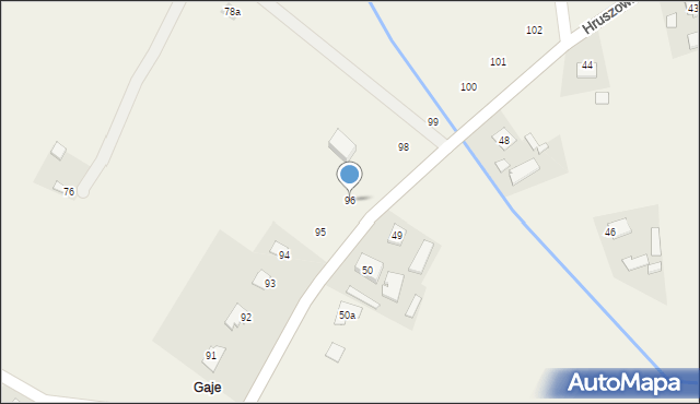 Hruszowice, Hruszowice, 96, mapa Hruszowice