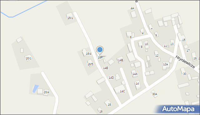 Hryniewicze, Hryniewicze, 14F, mapa Hryniewicze