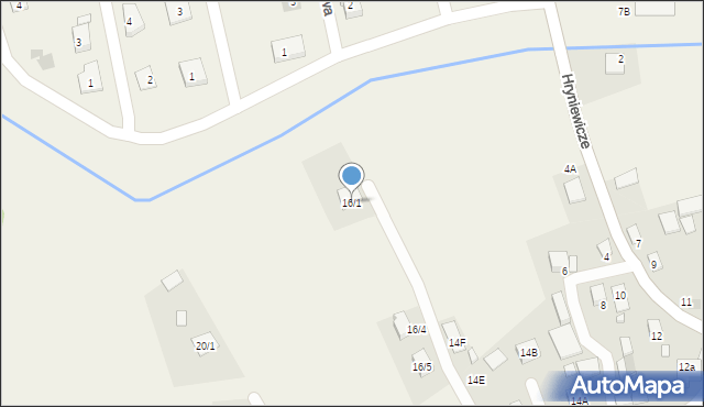 Hryniewicze, Hryniewicze, 16/1, mapa Hryniewicze