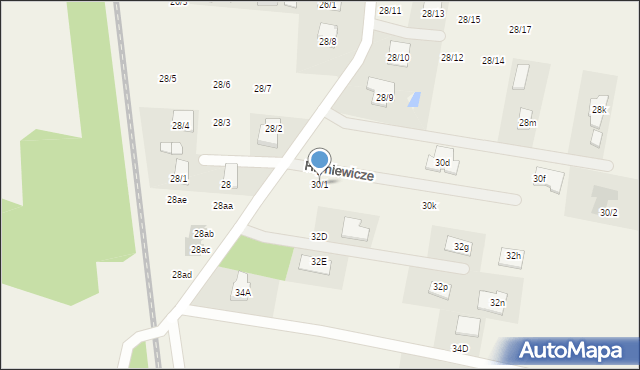 Hryniewicze, Hryniewicze, 30/1, mapa Hryniewicze