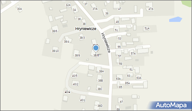 Hryniewicze, Hryniewicze, 38/8, mapa Hryniewicze