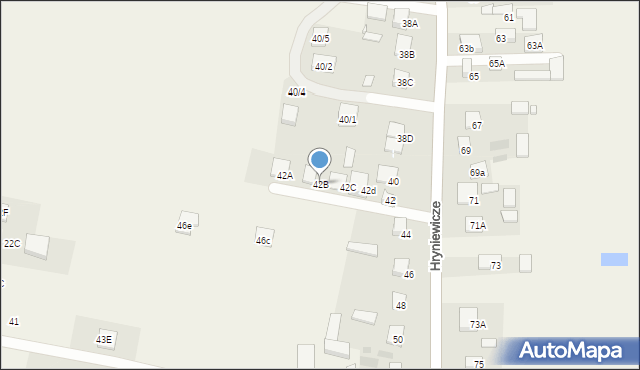 Hryniewicze, Hryniewicze, 42B, mapa Hryniewicze