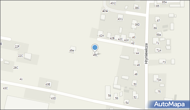 Hryniewicze, Hryniewicze, 46c, mapa Hryniewicze