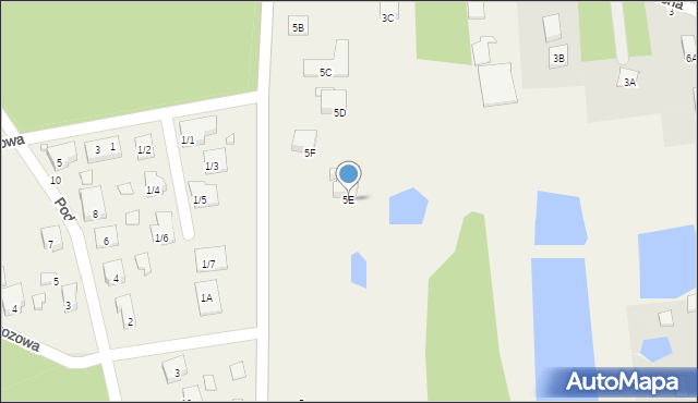 Hryniewicze, Hryniewicze, 5E, mapa Hryniewicze