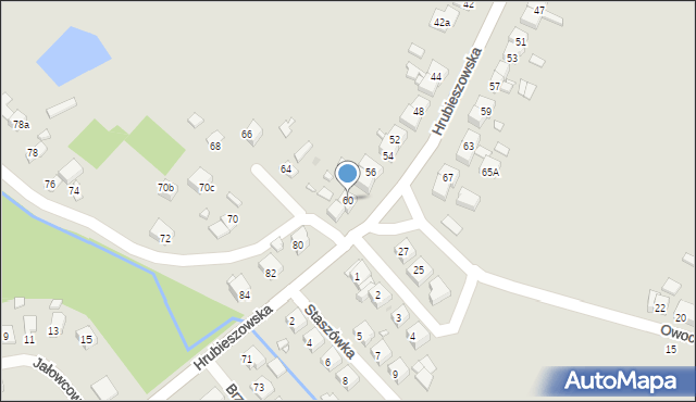Sławków, Hrubieszowska, 60, mapa Sławków