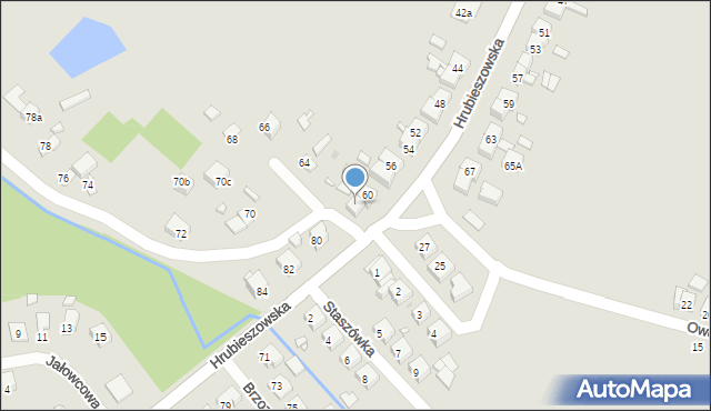 Sławków, Hrubieszowska, 62, mapa Sławków