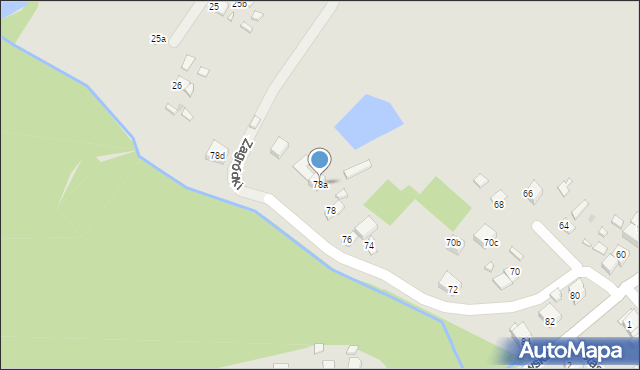 Sławków, Hrubieszowska, 78a, mapa Sławków