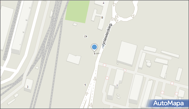 Szczecin, Hryniewieckiego Stanisława, 7, mapa Szczecina