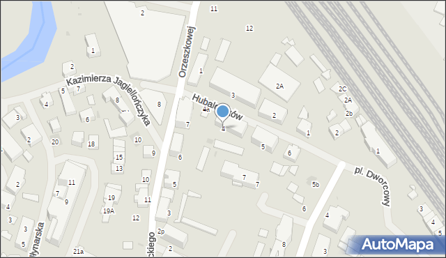 Bartoszyce, Hubalczyków, 4, mapa Bartoszyce