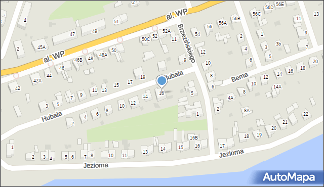 Człuchów, Hubala Henryka, mjr., 16, mapa Człuchów